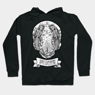 Zodiac pisces skull. Hoodie